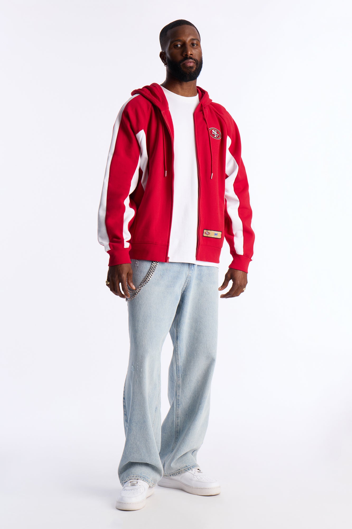 49ers Monster Oversized Zip Up Hoodie · vista 2