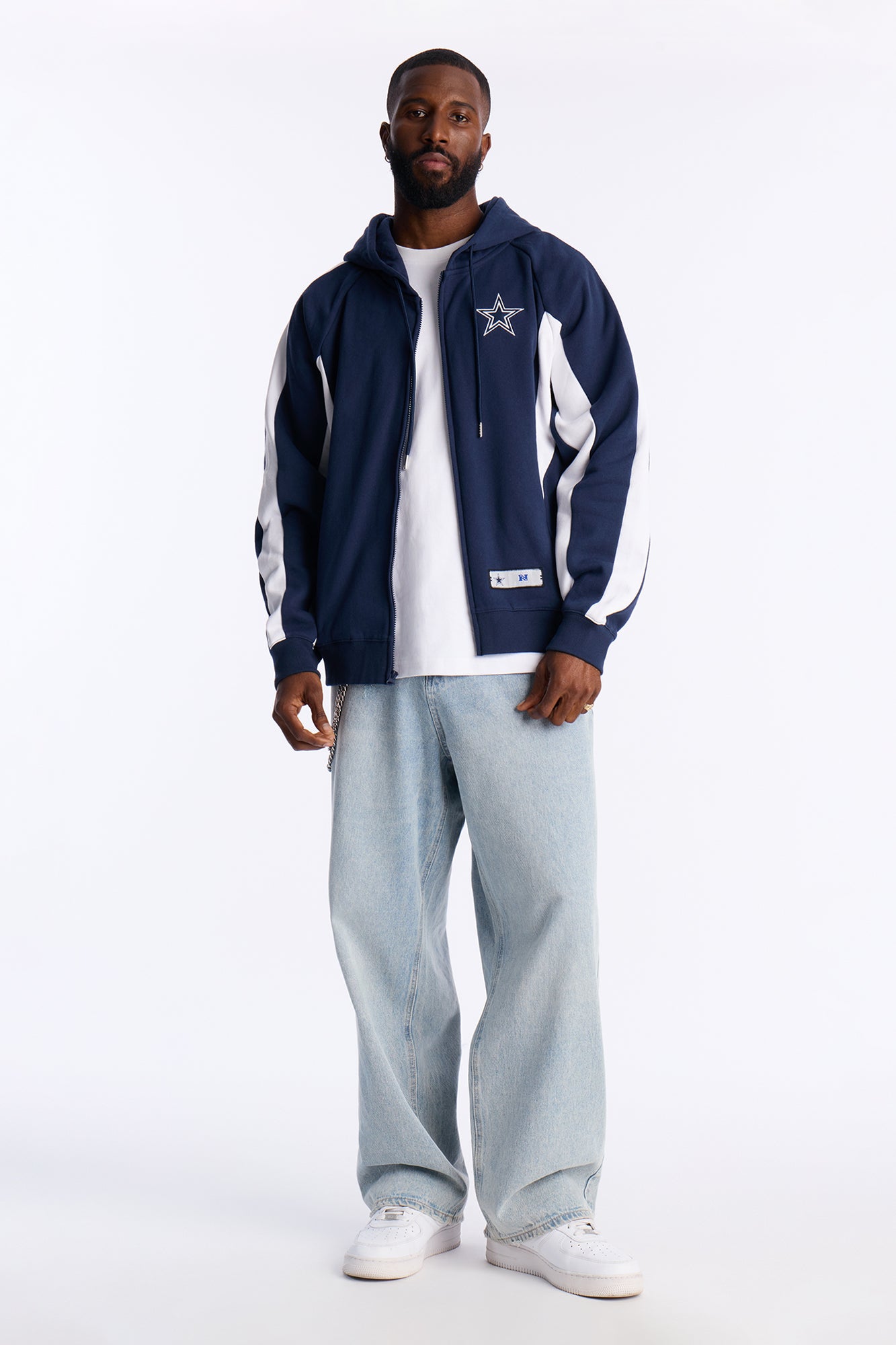 Cowboys Monster Oversized Zip Up Hoodie · vista 2