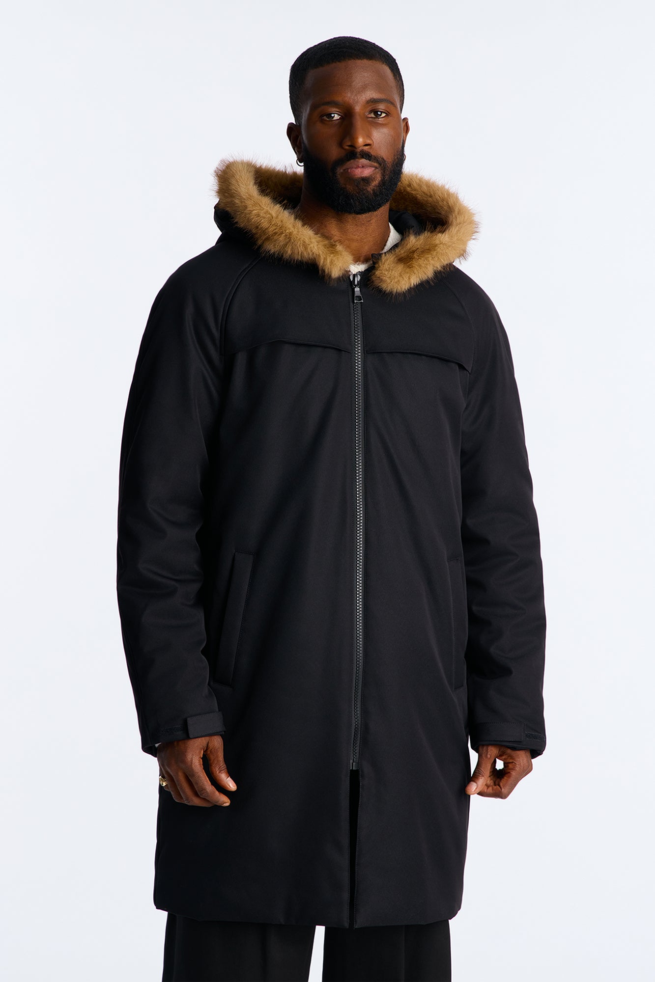 Iced Out Padded Faux Trim Parka · vista 4
